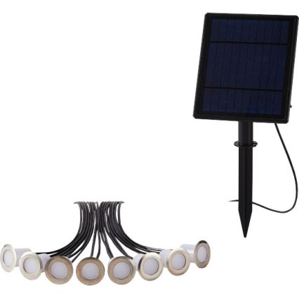 Immax NEO 07905L - Iluminação solar LED RGB com regulação ESTRELAS 8xLED/0,25W/5V IP65 Tuya