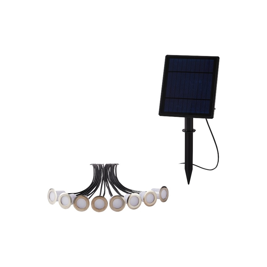 Immax NEO 07905L - Iluminação solar LED RGB com regulação ESTRELAS 8xLED/0,25W/5V IP65 Tuya