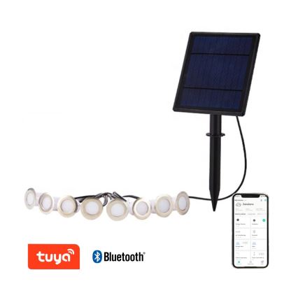 Immax NEO 07905L - Iluminação solar LED RGB com regulação ESTRELAS 8xLED/0,25W/5V IP65 Tuya