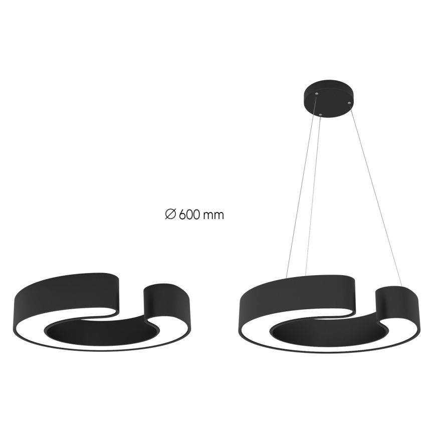 Immax NEO 7133 - LED SMART Iluminação de teto com regulação CÉČKO LED/52W/230V + controlo remoto 60 cm Tuya ZigBee