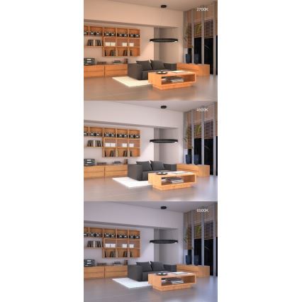 Immax NEO 7134 - LED SMART Candelabro suspenso com regulação CÉČKO LED/43W/230V + controlo remoto 60 cm Tuya ZigBee