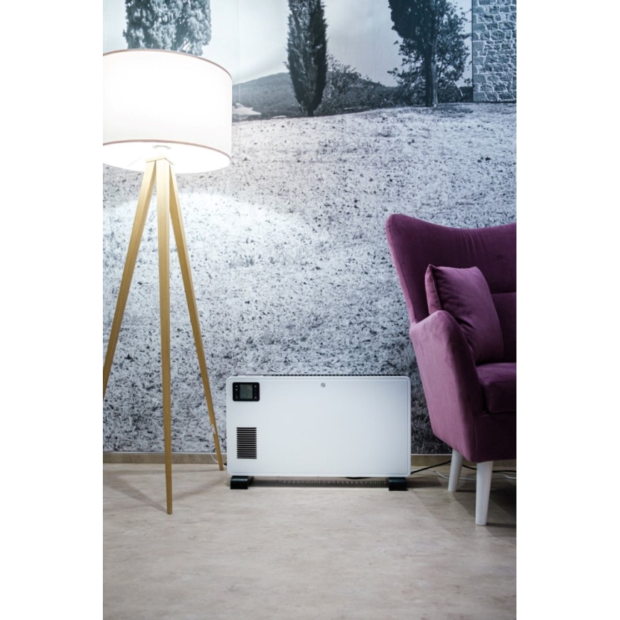 Immax NEO 07760L - Aquecedor para convector elétrico 1000/1300/2300W LCD/timer/TURBO/termostato Wi-Fi Tuya + CR