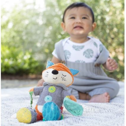 Infantino - Brinquedo de peluche com acessório para morder 30 cm raposa
