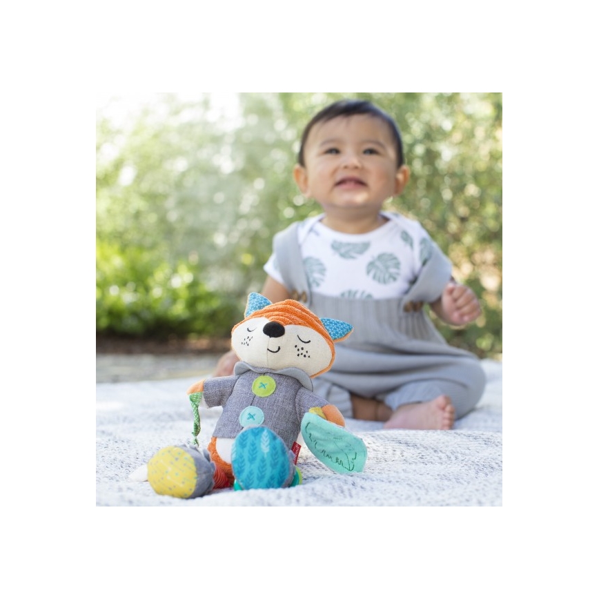 Infantino - Brinquedo de peluche com acessório para morder 30 cm raposa