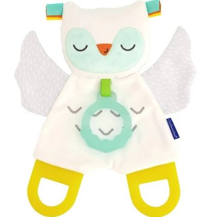 Infantino - Candeeiro noturno com um brinquedo brilhante de peluche Owl