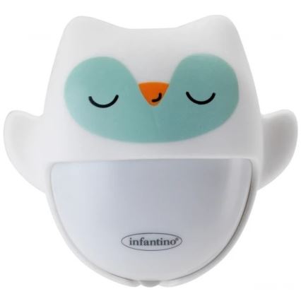 Infantino - Candeeiro noturno com um brinquedo brilhante de peluche Owl