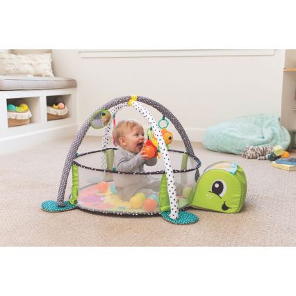 Infantino - Cobertor de criança para brincar com um trapézio 3em1