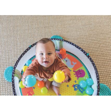 Infantino - Cobertor de criança para brincar com um trapézio 3em1