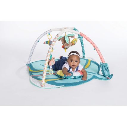 Infantino - Cobertor infantil para brincar com um trapézio 4em1 Zoo
