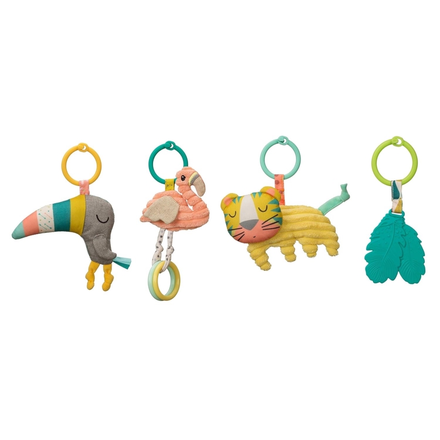Infantino - Cobertor infantil para brincar com um trapézio 4em1 Zoo