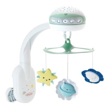 Infantino - Mobile de berço com melodia 3em1 3xAA verde