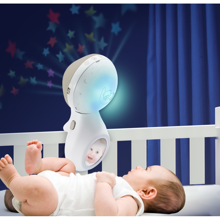 Infantino - Mobile de berço com melodia 3em1 3xAAA castanho