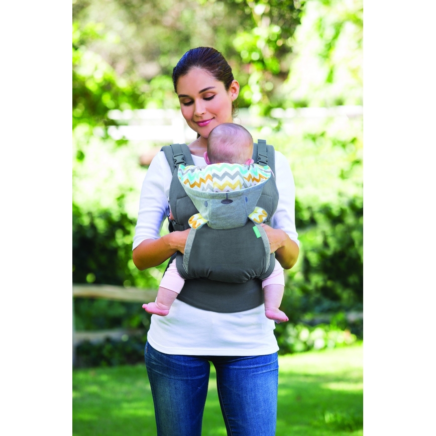 Infantino - Porta-bebés CUDDLE UP verde