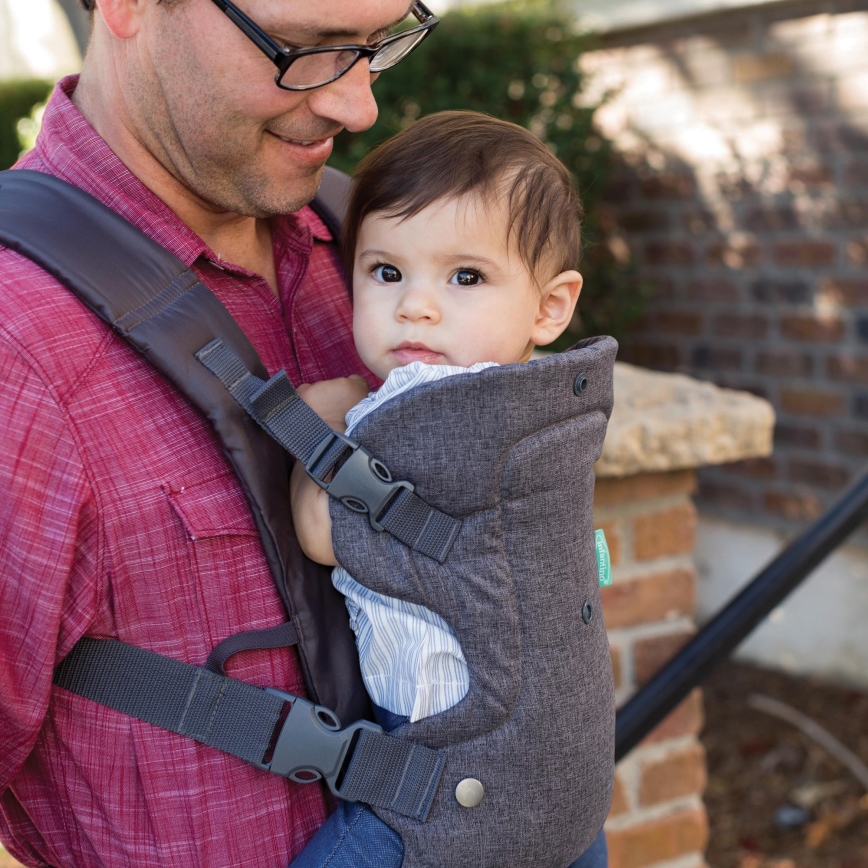 Infantino - Porta-bebés FLIP ADVANCED 4em1 cinzento escuro