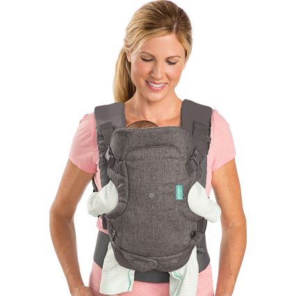 Infantino - Porta-bebés FLIP ADVANCED 4em1 cinzento escuro