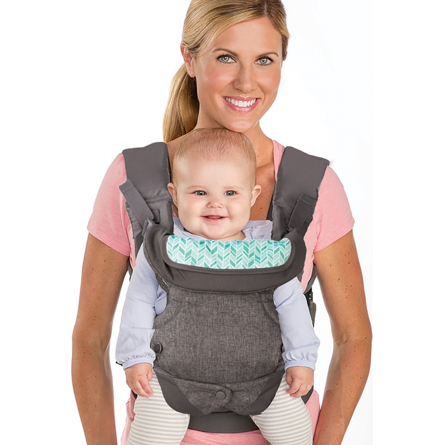 Infantino - Porta-bebés FLIP ADVANCED 4em1 cinzento escuro
