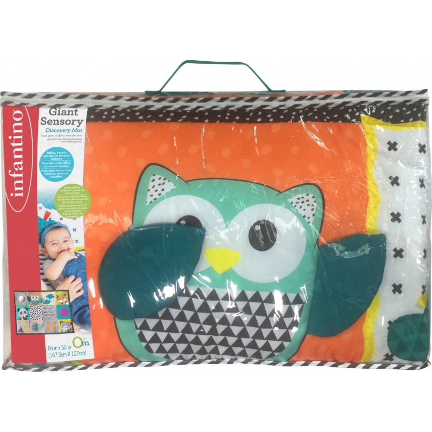 Infantino - Tapete de criança para brincar MAXI ZOO