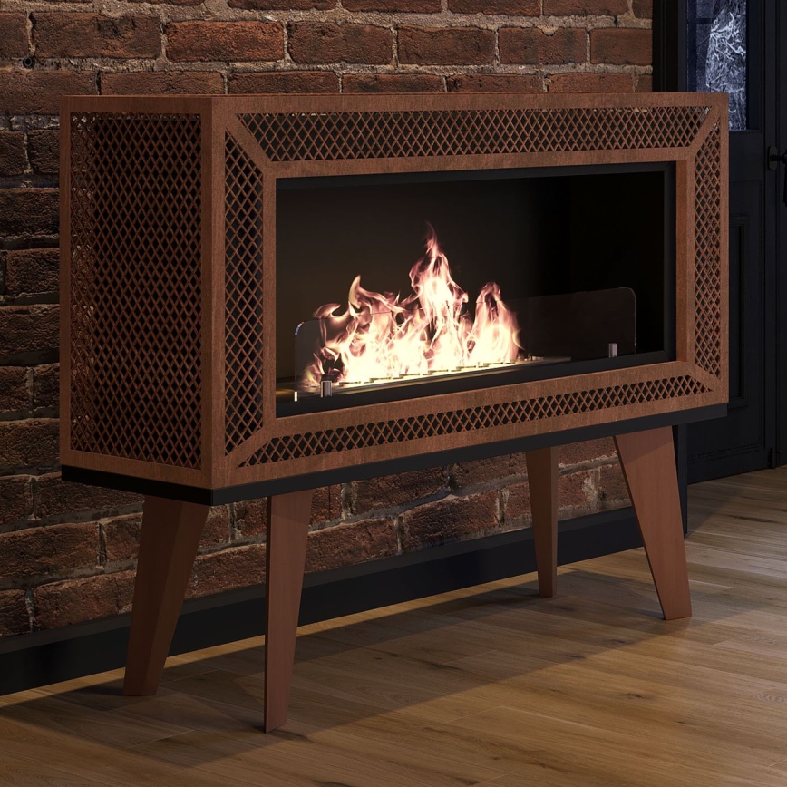 InFire - Lareira BIO 100x47 cm 3kW industrial