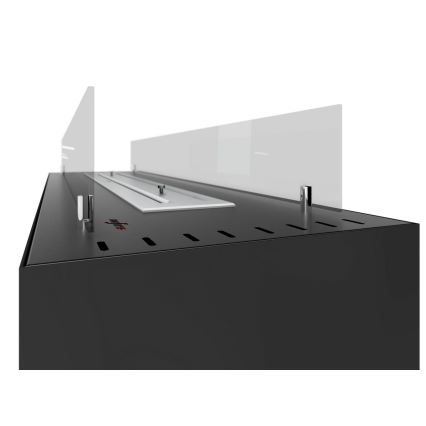 InFire - Lareira BIO 110x65 cm 3,5kW preto