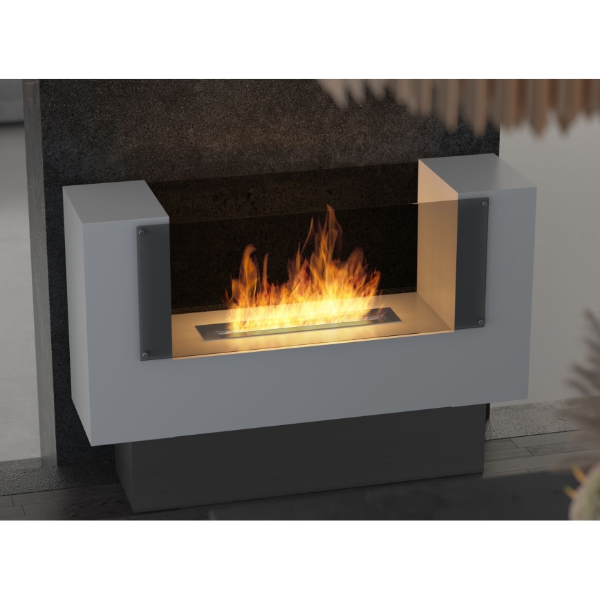 InFire - Lareira BIO 110x75 cm 3kW bifacial