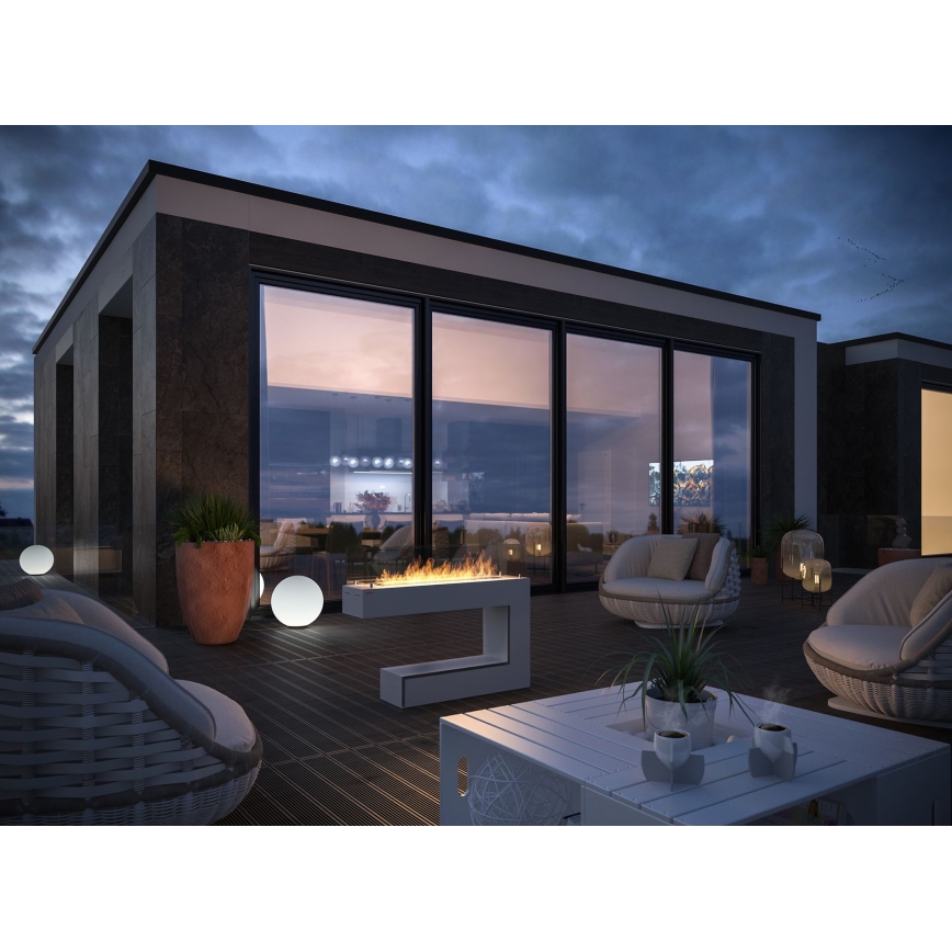 InFire - Lareira BIO 110x85,5 cm 3kW branco
