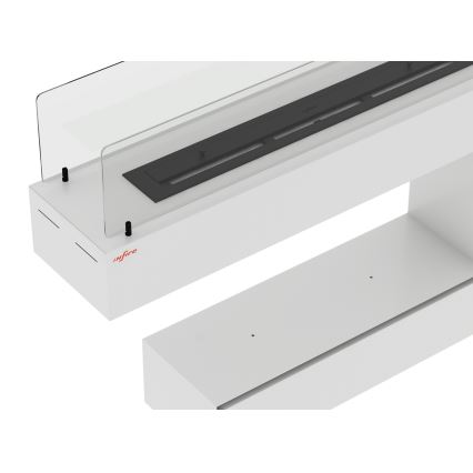 InFire - Lareira BIO 110x85,5 cm 3kW branco