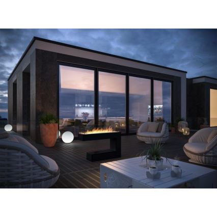InFire - Lareira BIO 110x92 cm 3kW preto