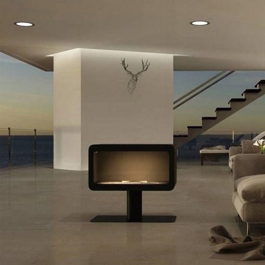 InFire - Lareira BIO 82,5x74,3 cm 3kW preto