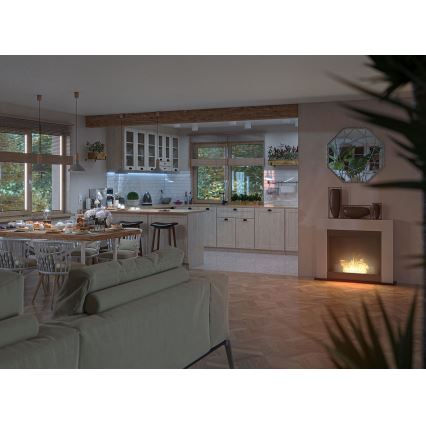InFire - Lareira BIO 87,5x110 cm 3kW branco