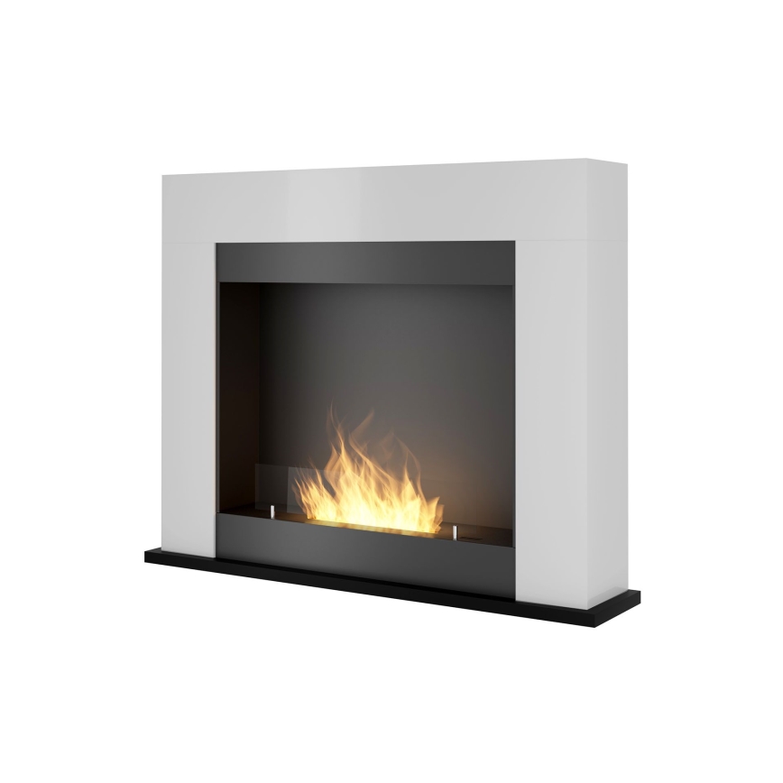 InFire - Lareira BIO 87,5x110 cm 3kW branco