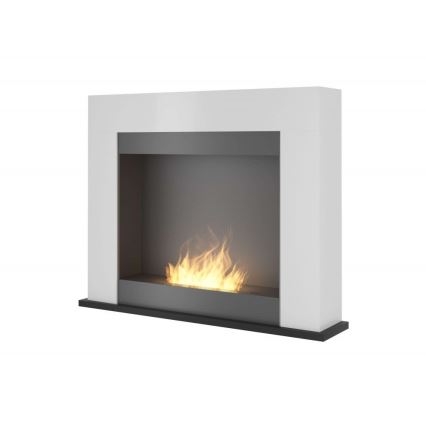 InFire - Lareira BIO 87,5x110 cm 3kW branco
