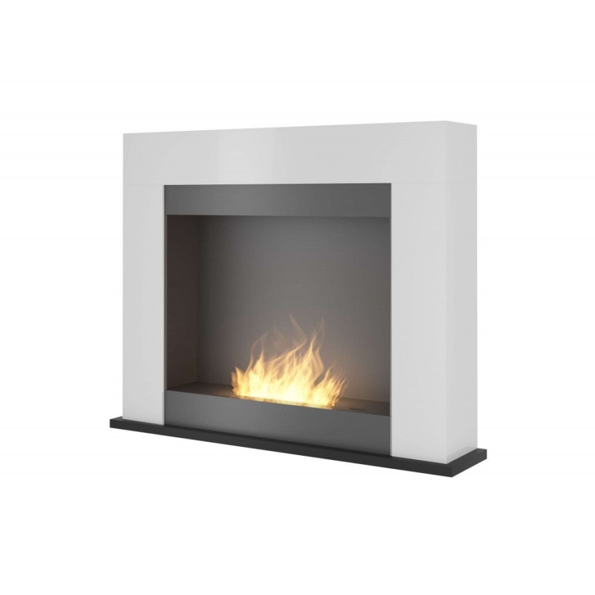 InFire - Lareira BIO 87,5x110 cm 3kW branco