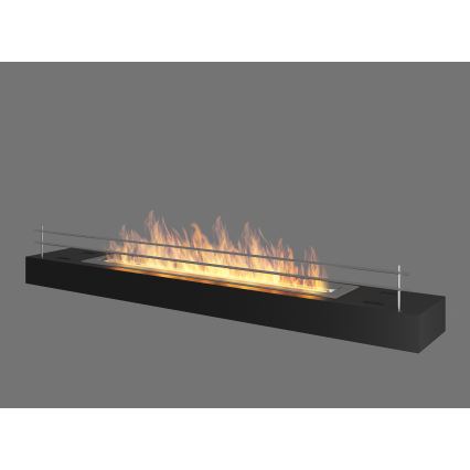 InFire - Lareira BIO 8x120 cm 3kW preto