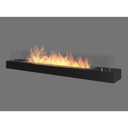 InFire - Lareira BIO 8x120 cm 3kW preto