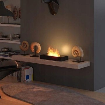 InFire - Lareira BIO 8x40 cm 3kW preto