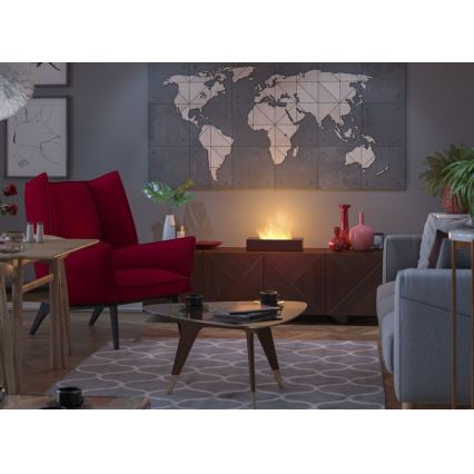InFire - Lareira BIO 8x40 cm 3kW preto