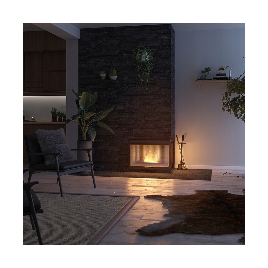 InFire - Lareira BIO 8x50 cm 3kW preto