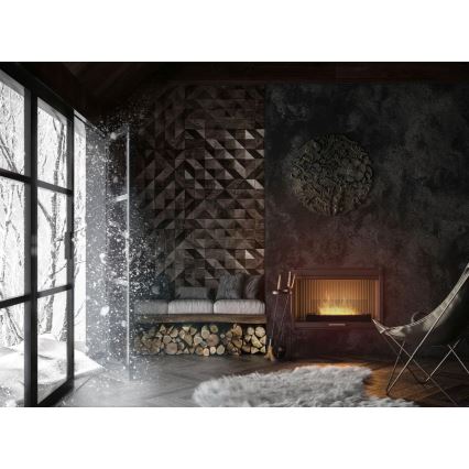InFire - Lareira BIO 8x60 cm 3kW preto