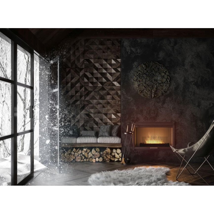 InFire - Lareira BIO 8x60 cm 3kW preto