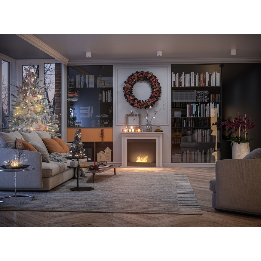 InFire - Lareira BIO 90x112,5 cm 3kW branco
