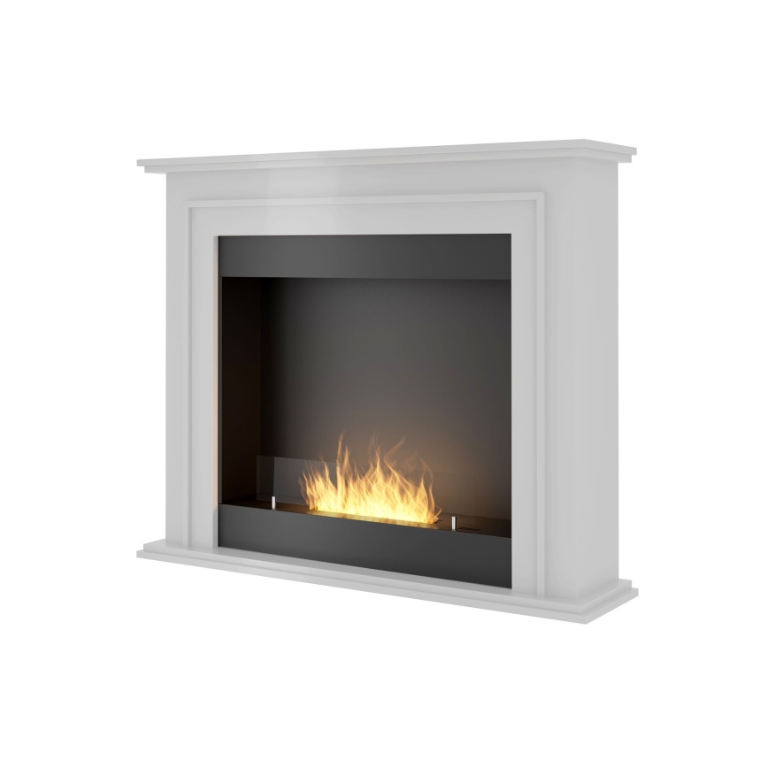 InFire - Lareira BIO 90x112,5 cm 3kW branco