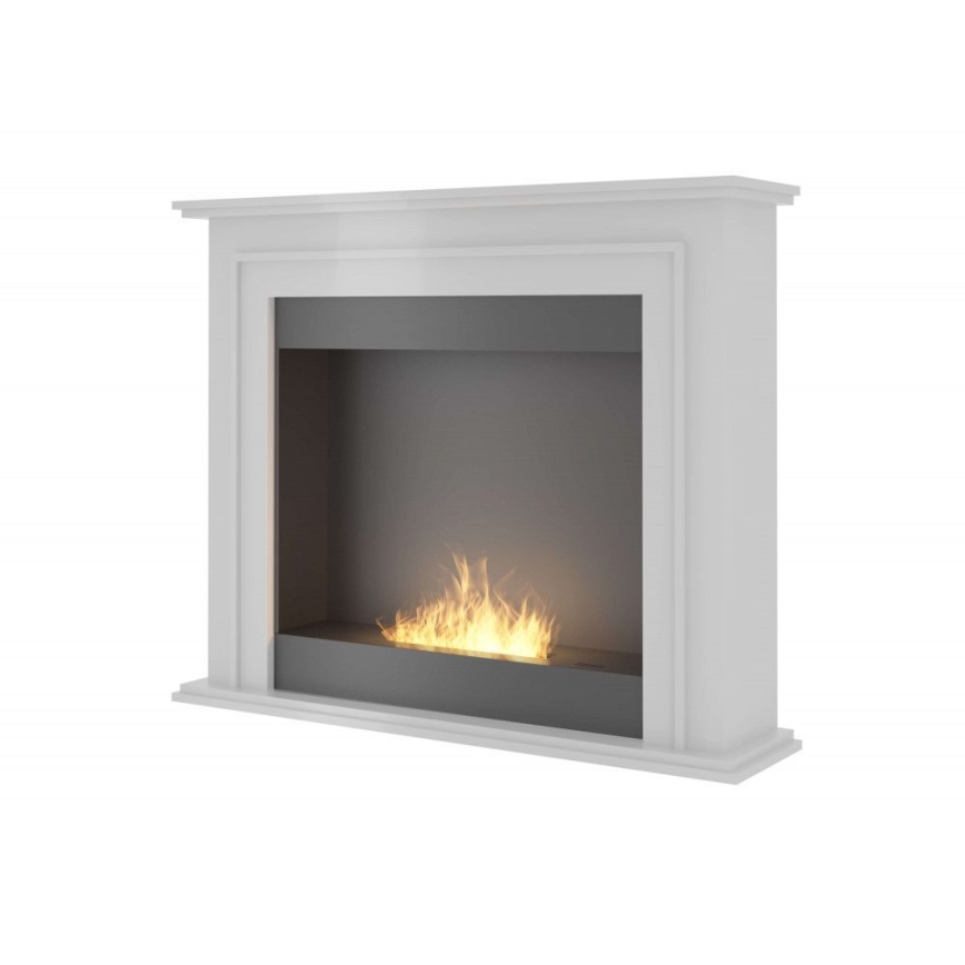 InFire - Lareira BIO 90x112,5 cm 3kW branco