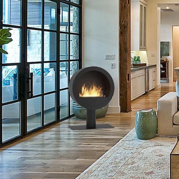 InFire - Lareira BIO d. 70 cm 3kW preto