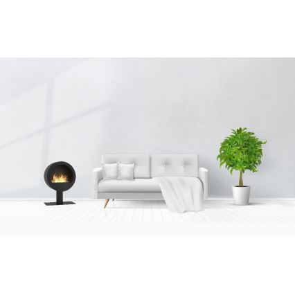 InFire - Lareira BIO d. 70 cm 3kW preto