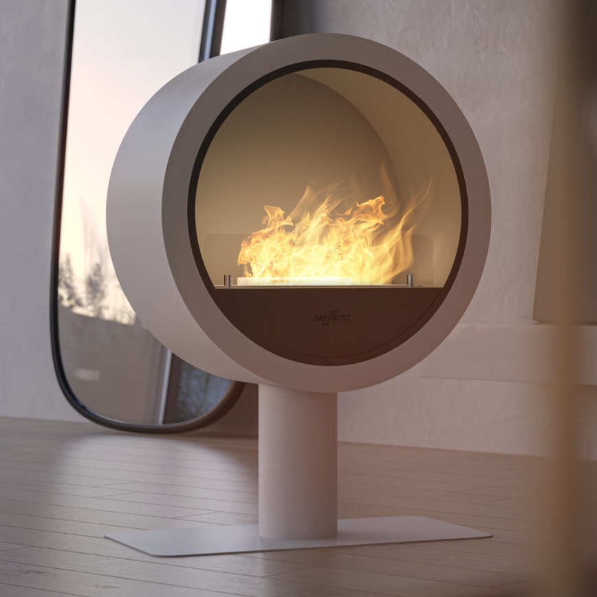 InFire - Lareira BIO d. 72,5 cm 3kW branco