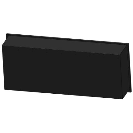 InFire - Lareira BIO embutida 120x50 cm 3kW preta