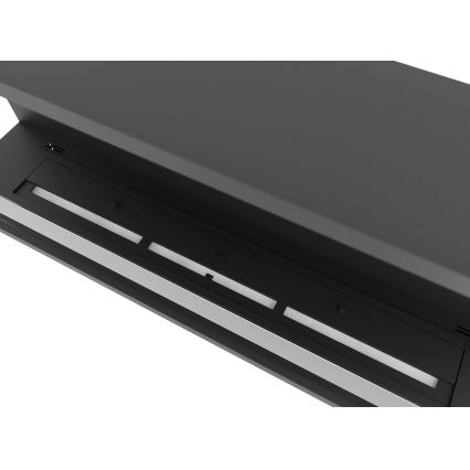 InFire - Lareira BIO embutida 120x50 cm 3kW preta