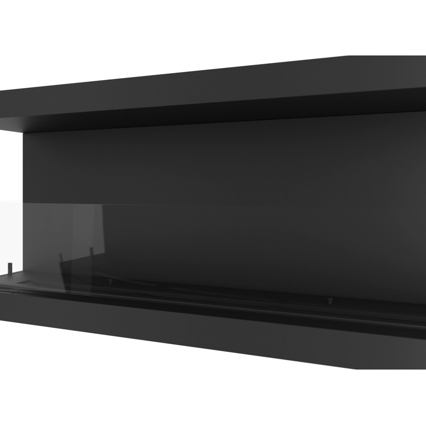 InFire - Lareira BIO embutida 120x50 cm 5kW preta