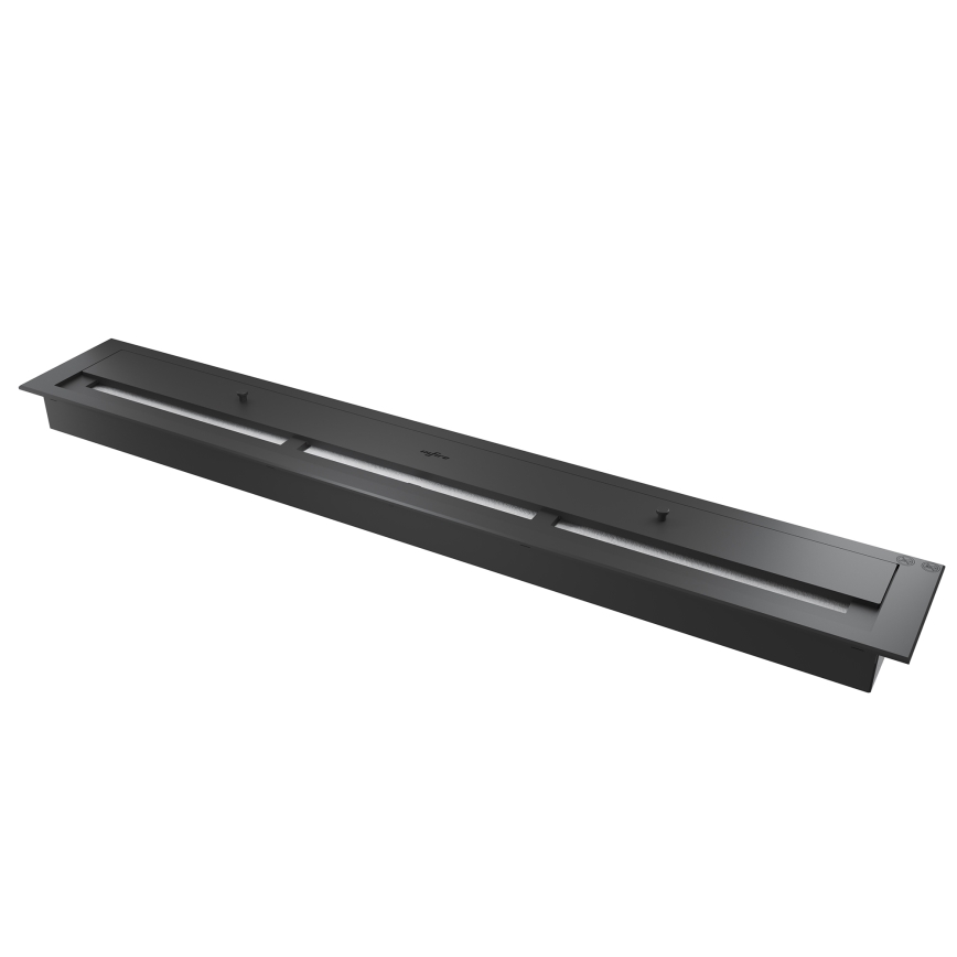 InFire - Lareira BIO embutida 150x50 cm 4,2kW preta