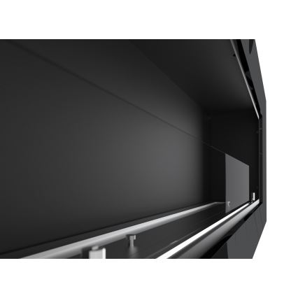 InFire - Lareira BIO incorporada 49x120 cm 3kW preto